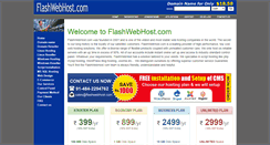 Desktop Screenshot of flashwebhost.com